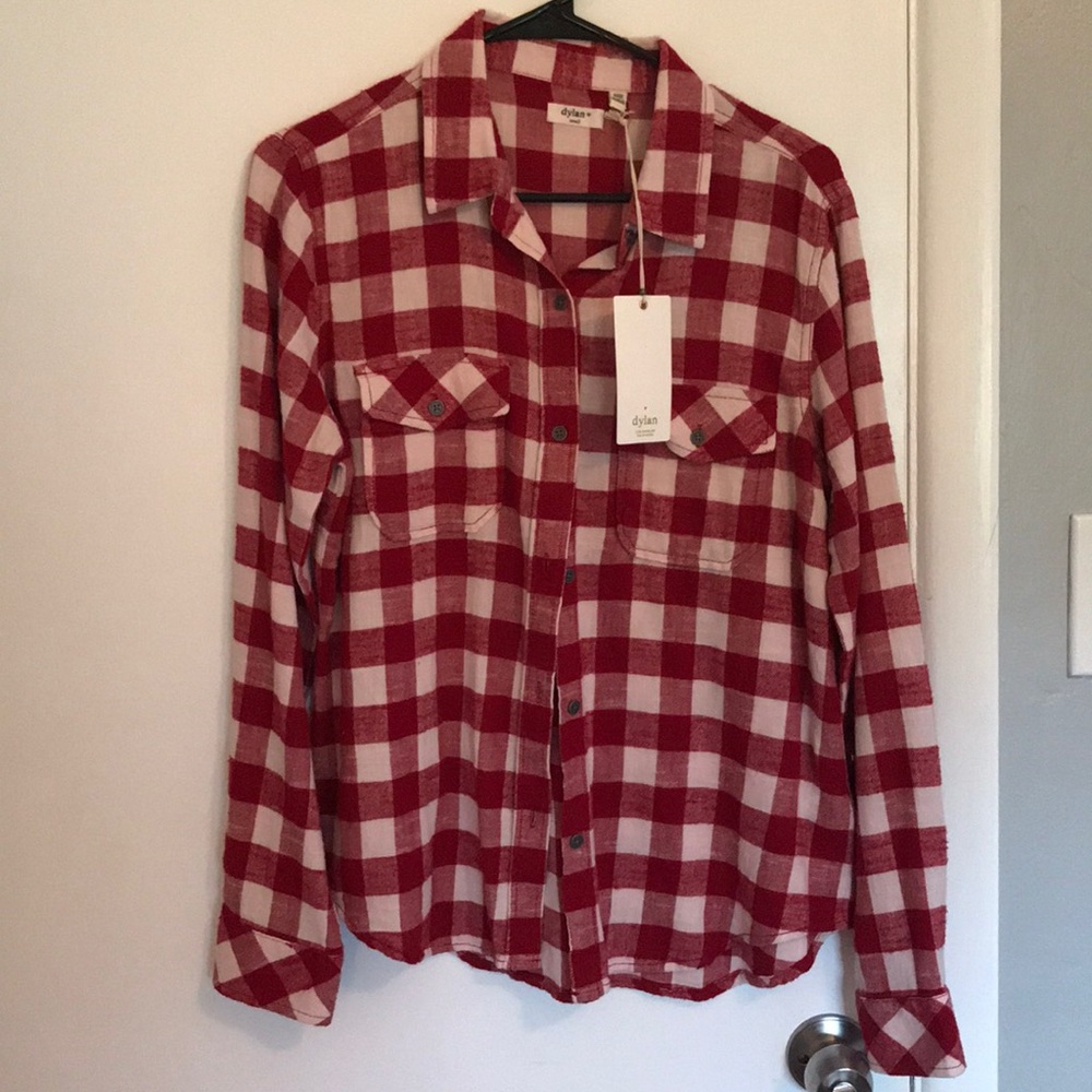 Lightweight Red Flannel by Dylan Los Angeles